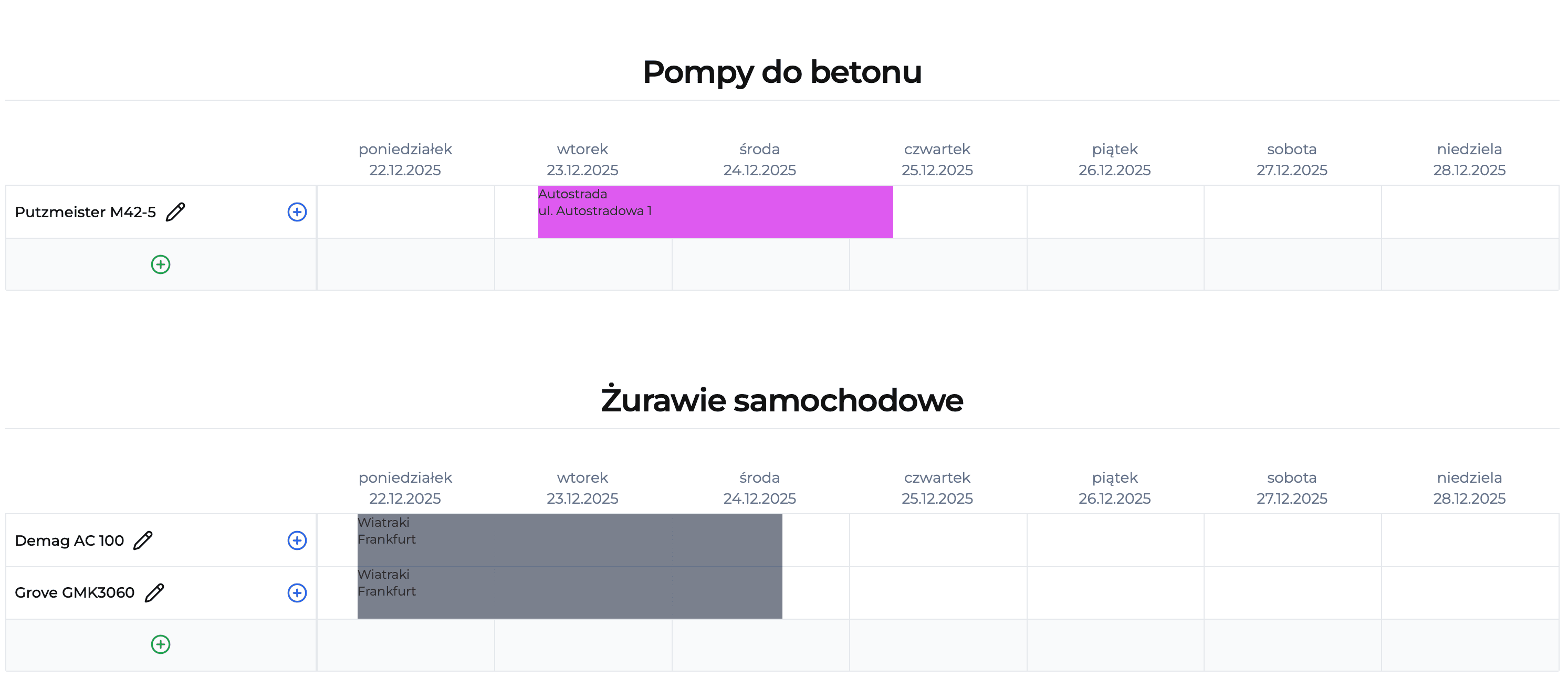 Jak korzystać z kalendarza zleceń