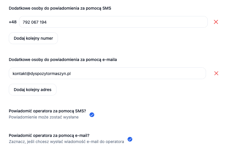 Screen z aplikacji na desktop